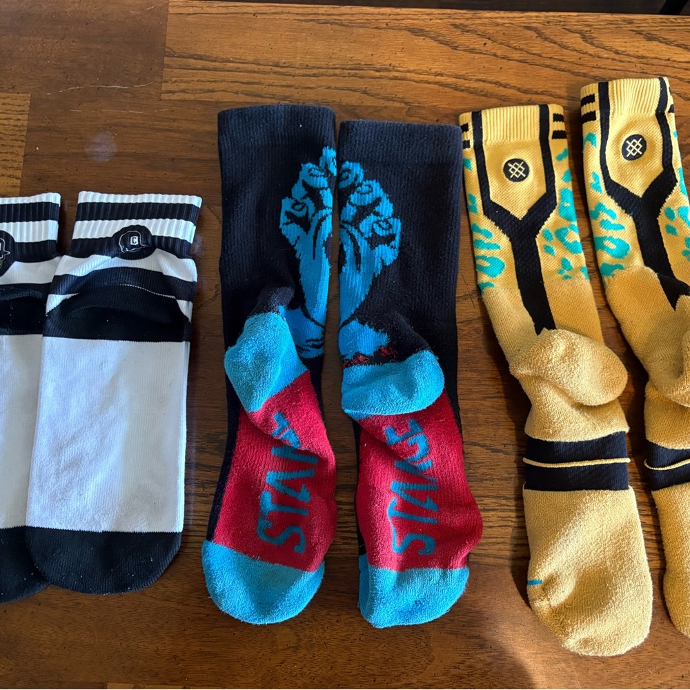 Stance Men's Vibrant Crew Socks Trio - Picture 2 of 2